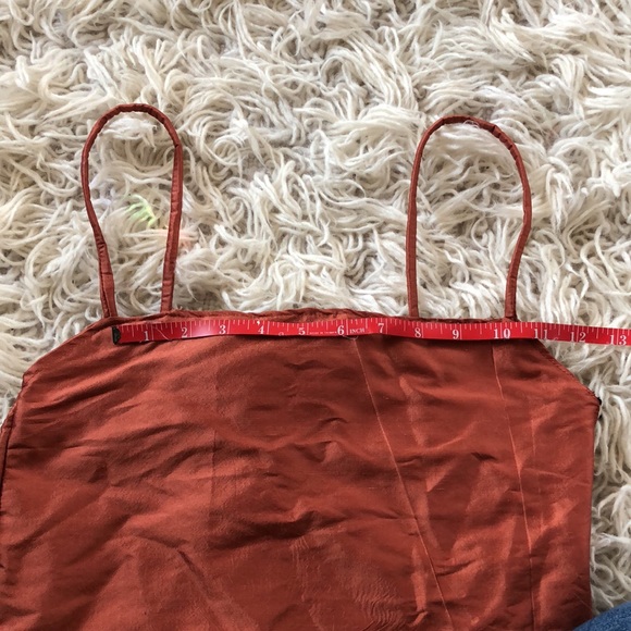 HANDMADE Raw Silk Crop Top, XS - Picture 6 of 12
